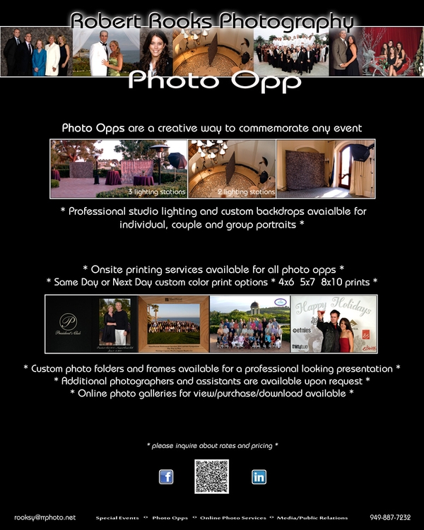 Photo Opp, Photo Opportunity, Robert Rooks Photography, Studio Lighting, Backdrops