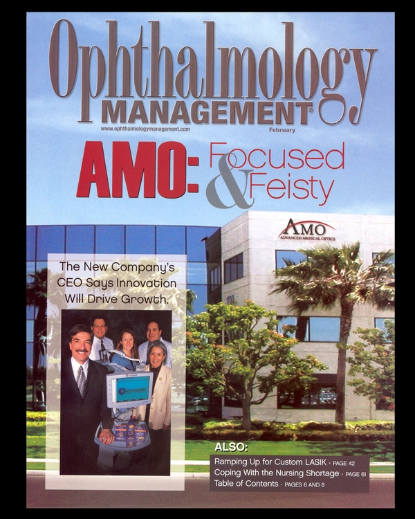 Ophthalmology Management magazine - AMO corporate cover shot